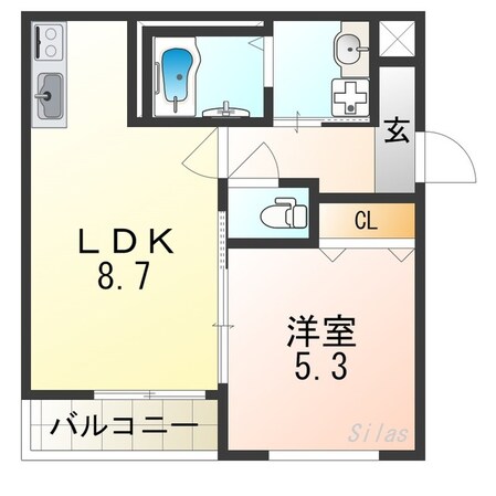 我孫子町駅 徒歩8分 1階の物件間取画像